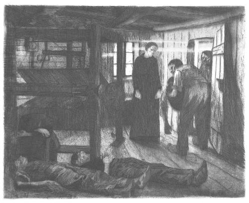 The Ending, etching, 1897 by K�the Kollwitz