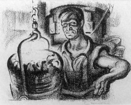 A Metal Pourer, 1948, by Noel Counihan