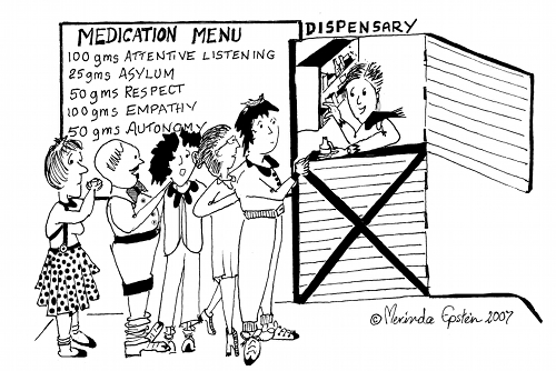 Medication Menu - Cartoon by Merinda Epstein