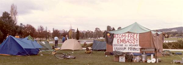Atom Free Embassy in Canberra