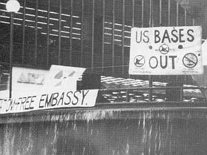 Photo: Atom Free Embassy in Martin Place, Sydney