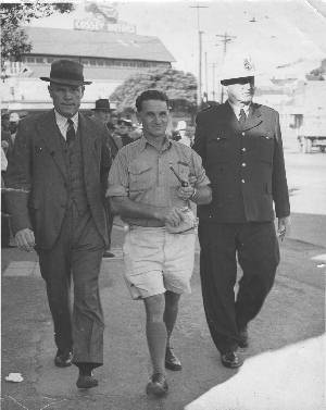 Ted being arrested 16 March 1948