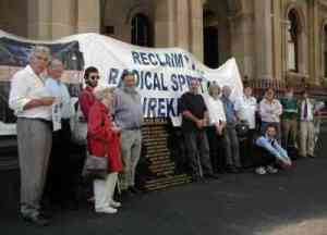 Eureka defendants remembered outside the Supreme Court