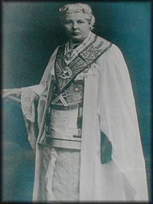 Photo: Annie Besant, in regalia of Co-Masonry 33rd Degree