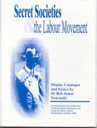 Pamphlet cover: Secret Societies and the Labour Movement