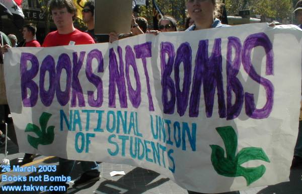 NUS Books not Bombs