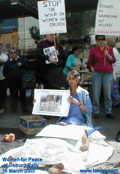 Women for Peace protest