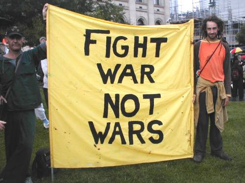 Fight War not Wars banner