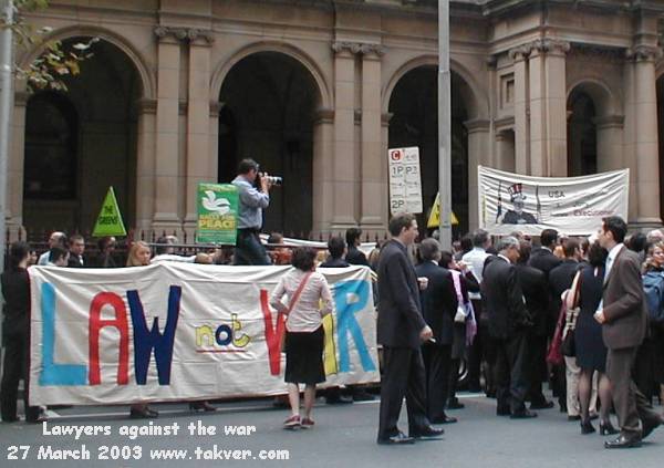 Legal proffessionals gather outside the Supreme Court