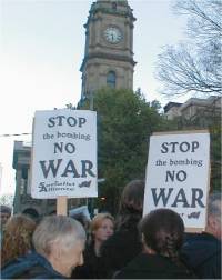 Peace Rally 8 Oct - Stop the Bombing