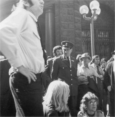 Sit down protest in Martin Place