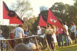 Jura Books Mayday stall (1981)