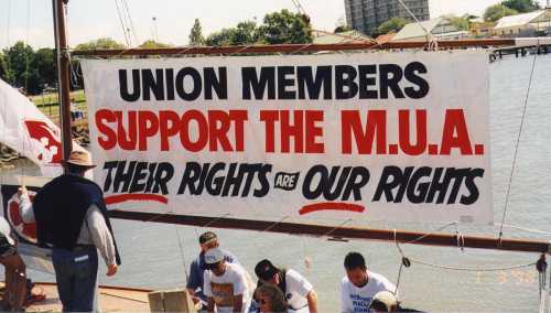 Picture: Maritime Union of Australia calls for support