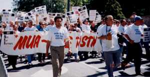 Union delegates march for MUA