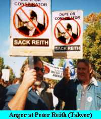 Picture: Anger at Peter Reith