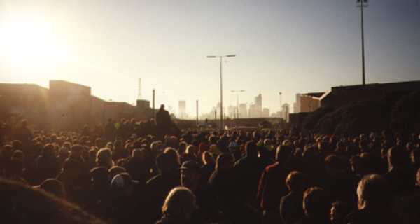 Picture: East Swanson Dock Picket 7.50am 18 April