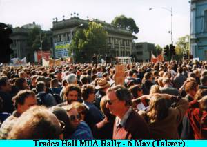 Picture: Trades Hall MUA Rally